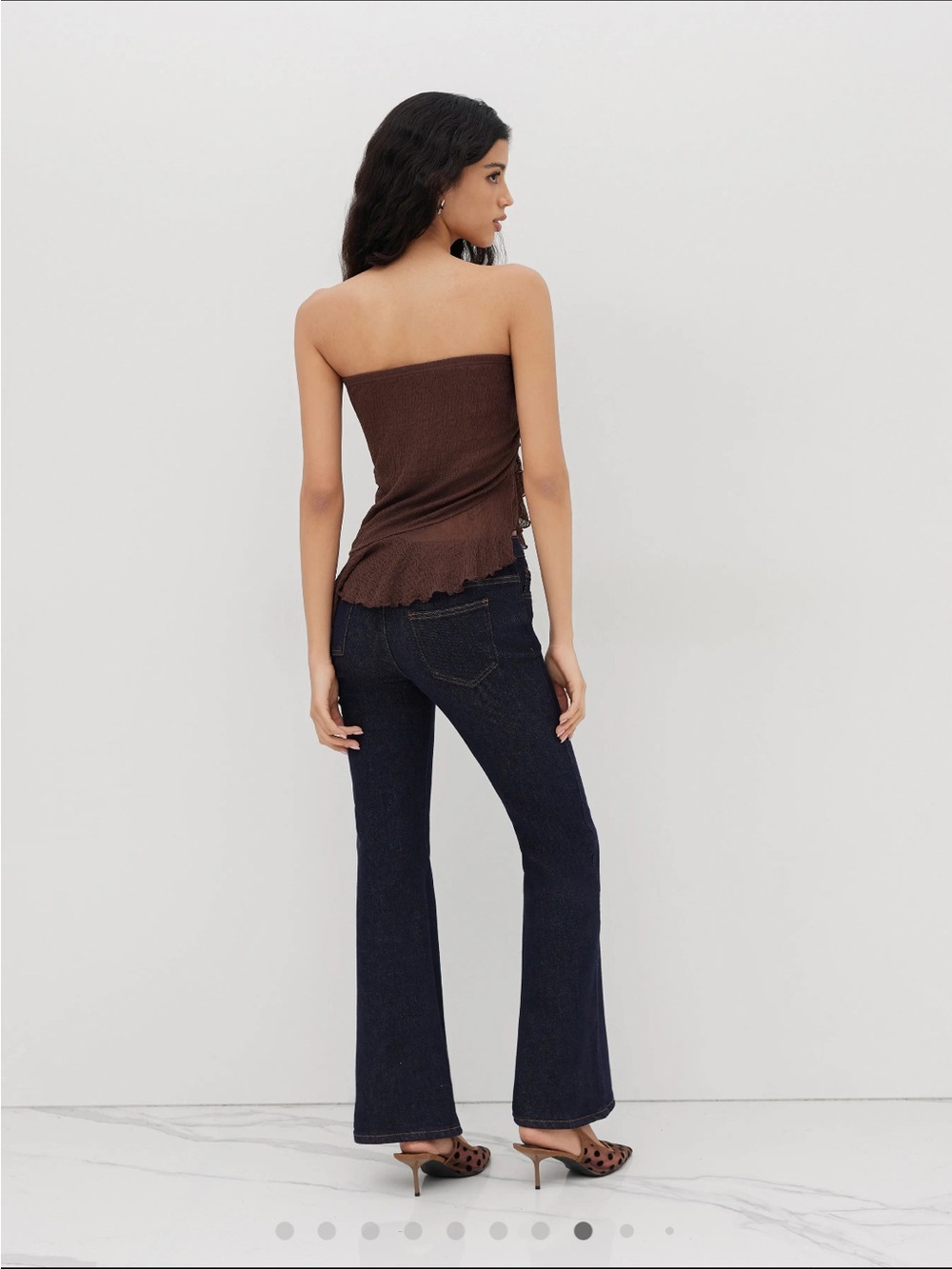 Cider Ruffle Bandeau Top - Picture 3 of 7